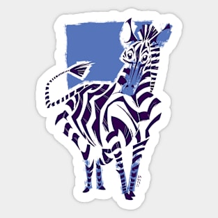 Blue Stripes Sticker